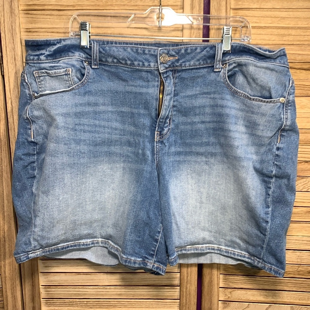 Maurices Light Blue Denim Jean Shorts
